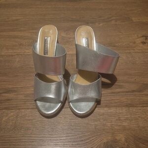 Chic Silver Women's Mules
